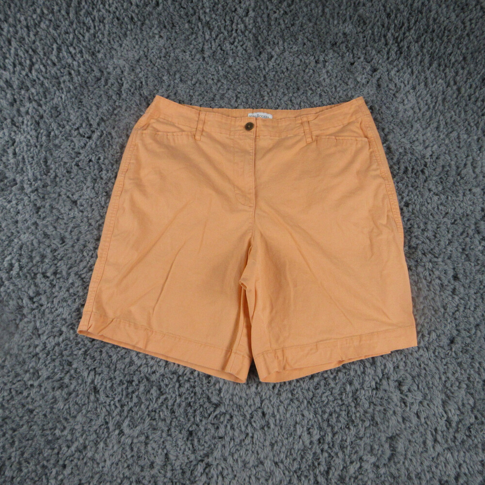 Kim Rogers Shorts Womens 16 Orange Chino 34x8*
